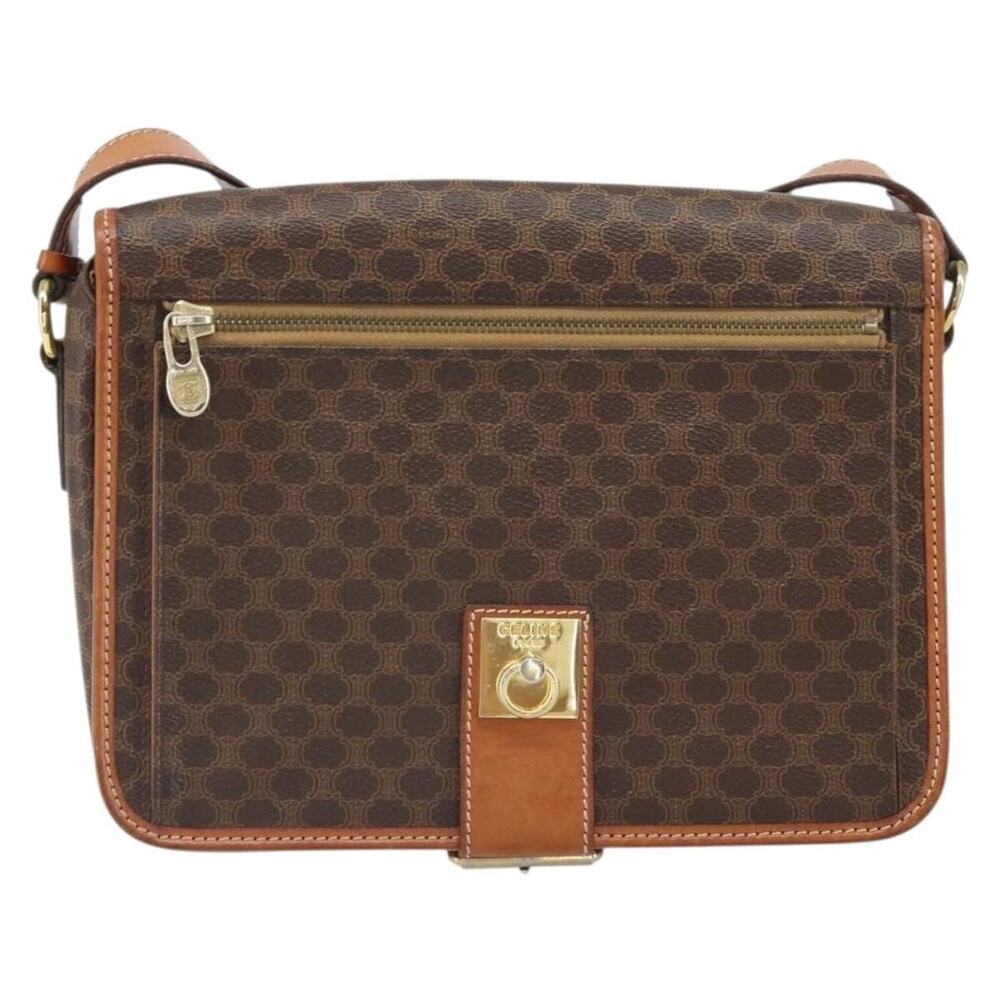 Celine Macadam Shoulder Bag Brown